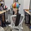 Mannequin Head Clamp Stand for Chairs, Adjustable Hairdresser Braiding Styling Practice Wig Head Holder, Cosmetology Manikin Head Seat Back Clamp