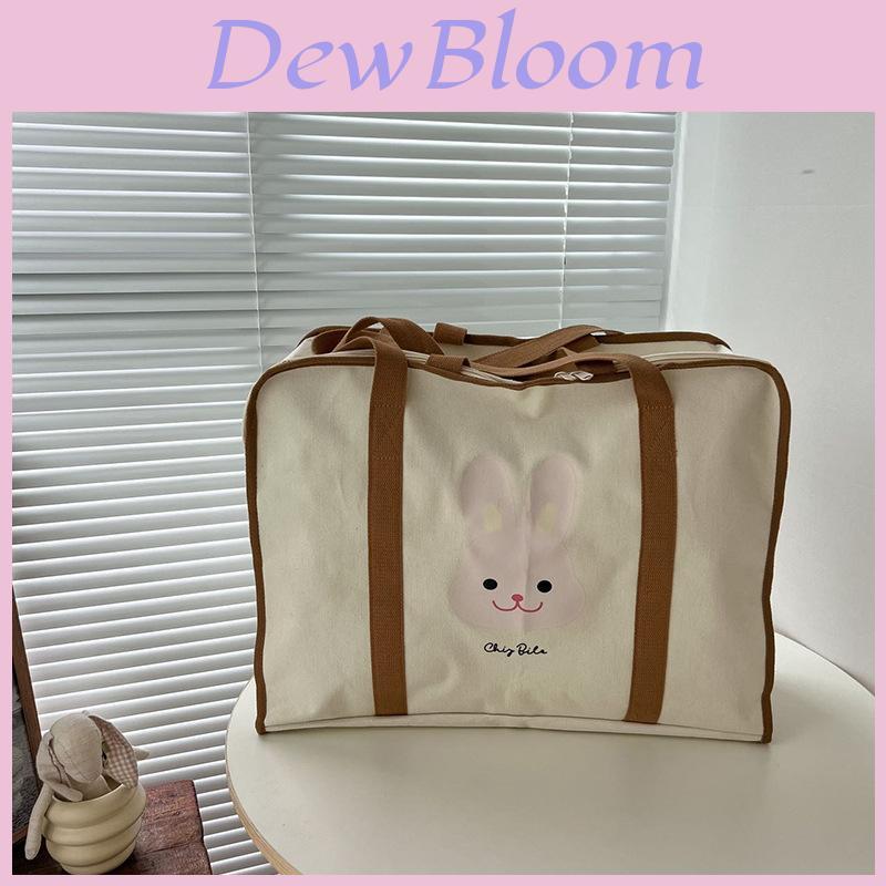 Adorable Large Capacity Canvas Bag Featuring Cute Bear Design Perfect For Kids Storage