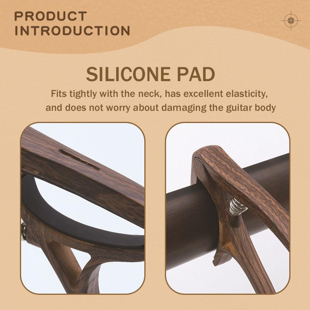Nylon Guitar Capo Quick Change Clamp Key With 6 Guitar Parts Classic For Acoustic Electric Acce P7B9