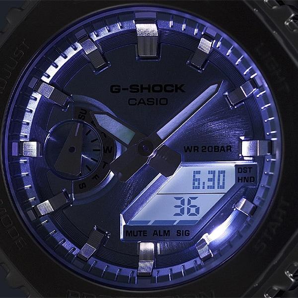 Casio Orologio da uomo G-SHOCK GM-2110D-2AJF [modello combinato analogico digitale G-SHOCK] rotondo argento
