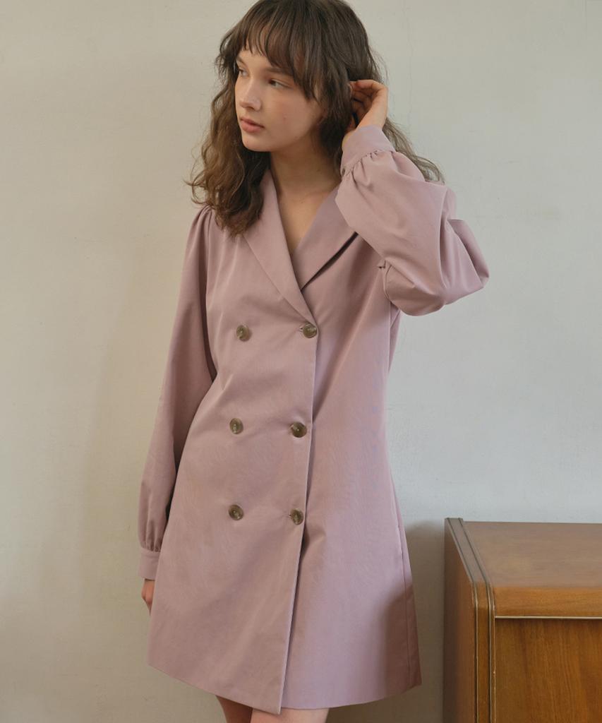 Aueonoseuteljia Louvre Trench Dress_Pink(O25-Ops03)