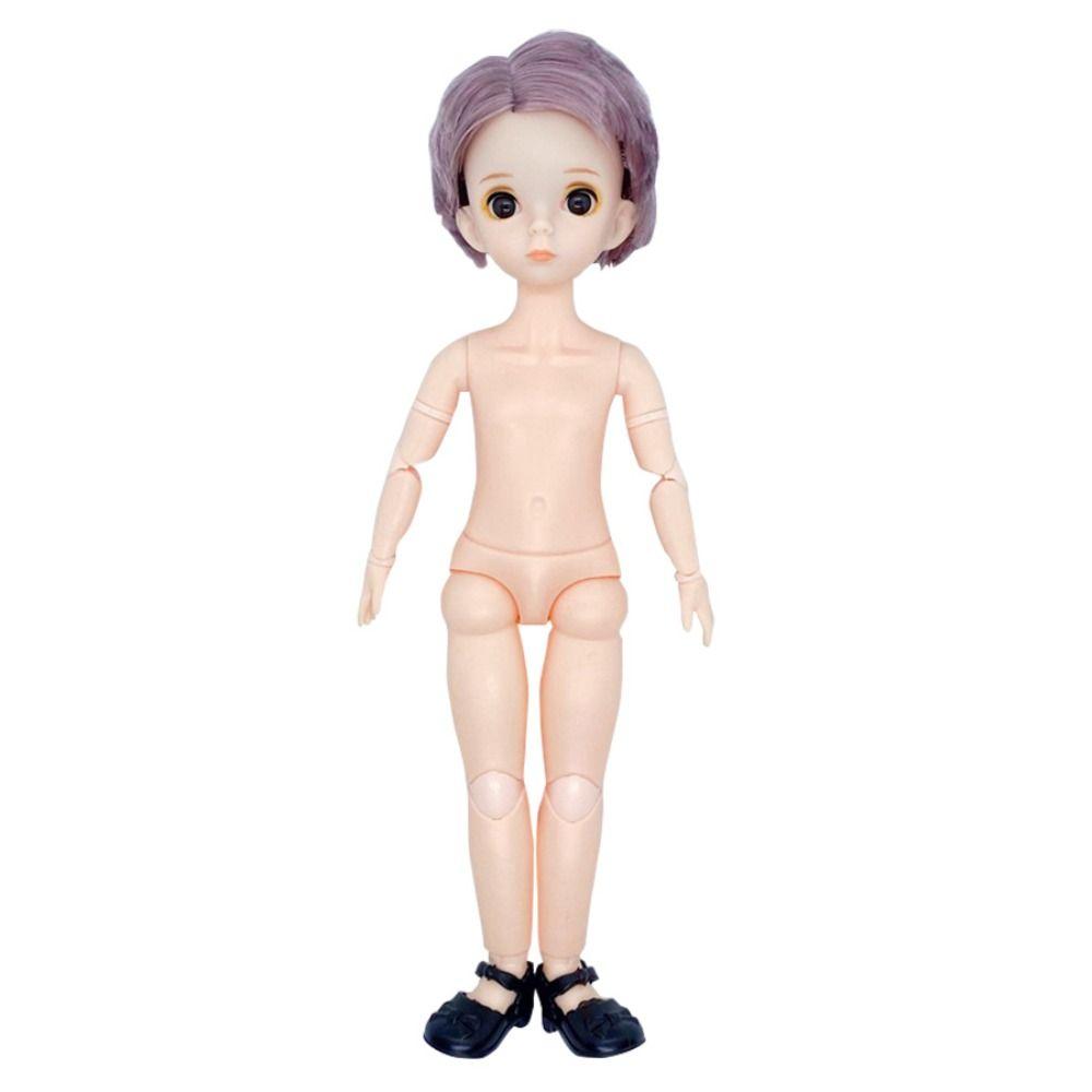Children With Hair Boys Dolls Toy 3D Eyes Dress Up 16 Doll 30cm Jointed Swivel Joints Doll Collocation