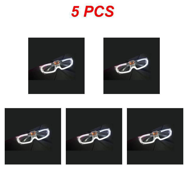Glow In the Dark LED Eyeglasses Neon Colors Blinds Lampshade Glasses Christmas Birthday Neon Party Mardi Gras Props