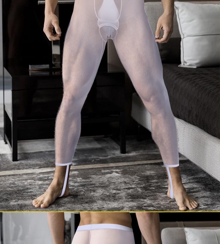 Męskie ultracienkie, wysoce elastyczne spodnie bazowe ze strzemionami i wiązaniami do biegania