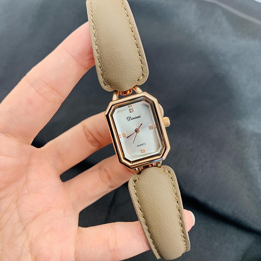 Commuter Belt Retro Design Sense Watch Women S Square Bracelet Xiaoxiangfeng Niche Quartz Watch Xiaohongshu