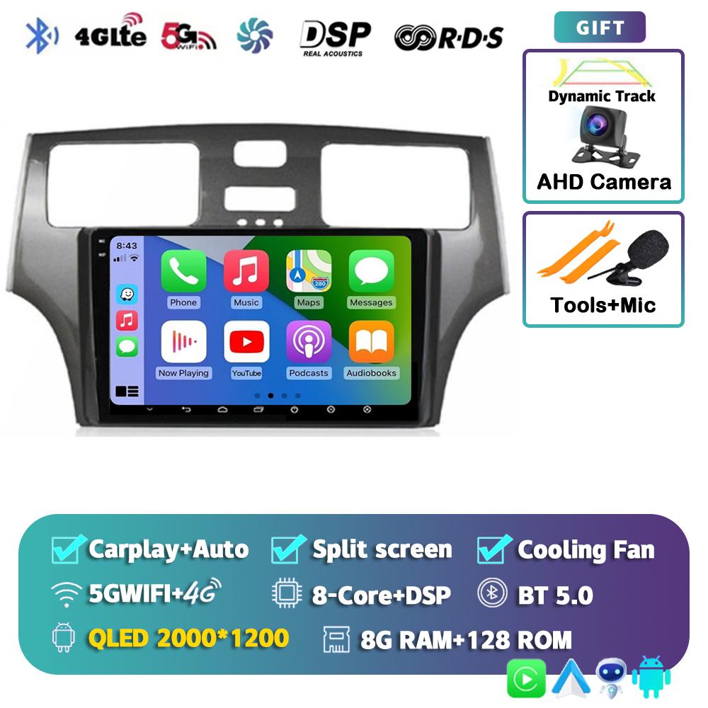 Radio samochodowe Android 14 Carplay Auto dla Lexus ES300 ES330 XV30 ES250 2001 2002 2003 2004 2005 2006 Odtwarzacz multimedialny Stereo 4G DSP
