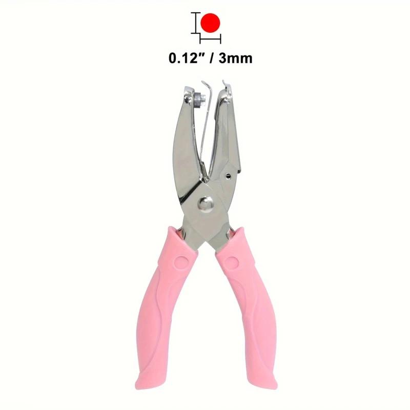 1pc Cute Metal Handheld Paper Punch Scrapbooking Clothes Single Hole Punches Star Heart Circle Hole Diy Craft Shape Cutter