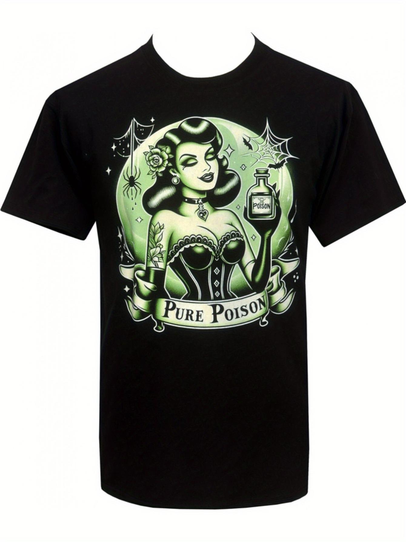 

T-Shirt y2k Pure Poison Gothic Rockabilly Black/Green 3XL