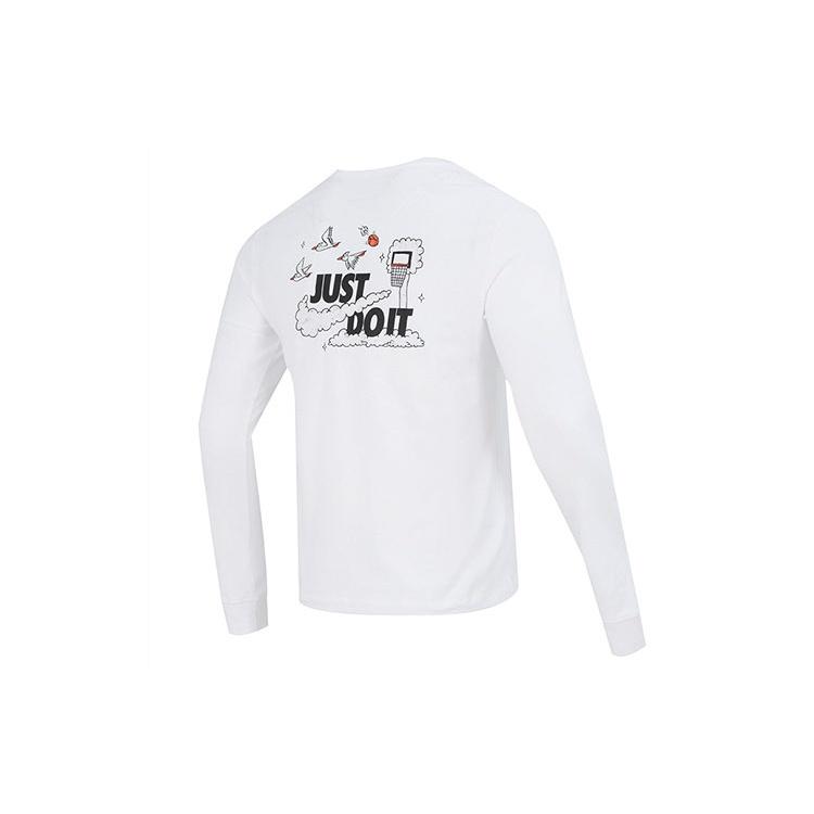 Nike Just Do It Long Sleeve T-Shirt  White  Men s DZ2696-100 XL