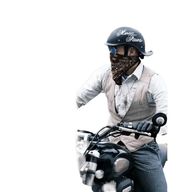 G3F Retro Japanischer Aufgebogener Heckhelm: Herren- & Damen-Cruiser-Helm für Radfahrer