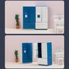 2.87x2.1x5.4in Mini Double Door Refrigerator Decor Girls Decorative Ornaments Toy Portable Exquisite Appearance Supplies