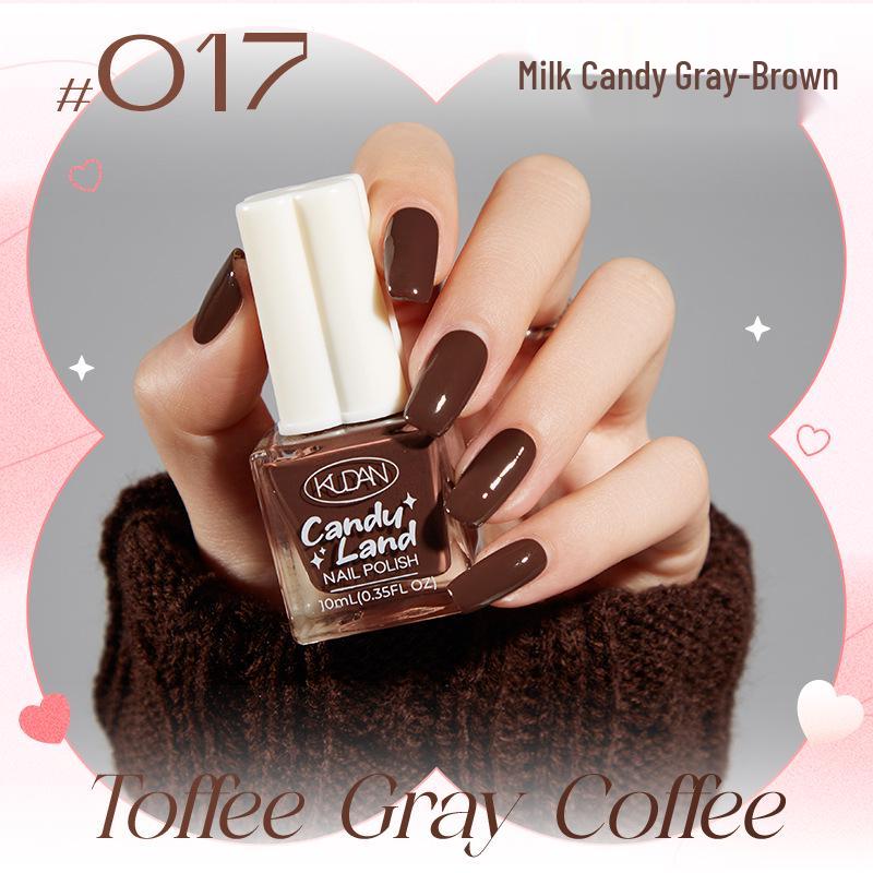 Candy Land Quick-Dry Water-Based Peelable Nail Polish - Long-Lasting Glitter Nude Care