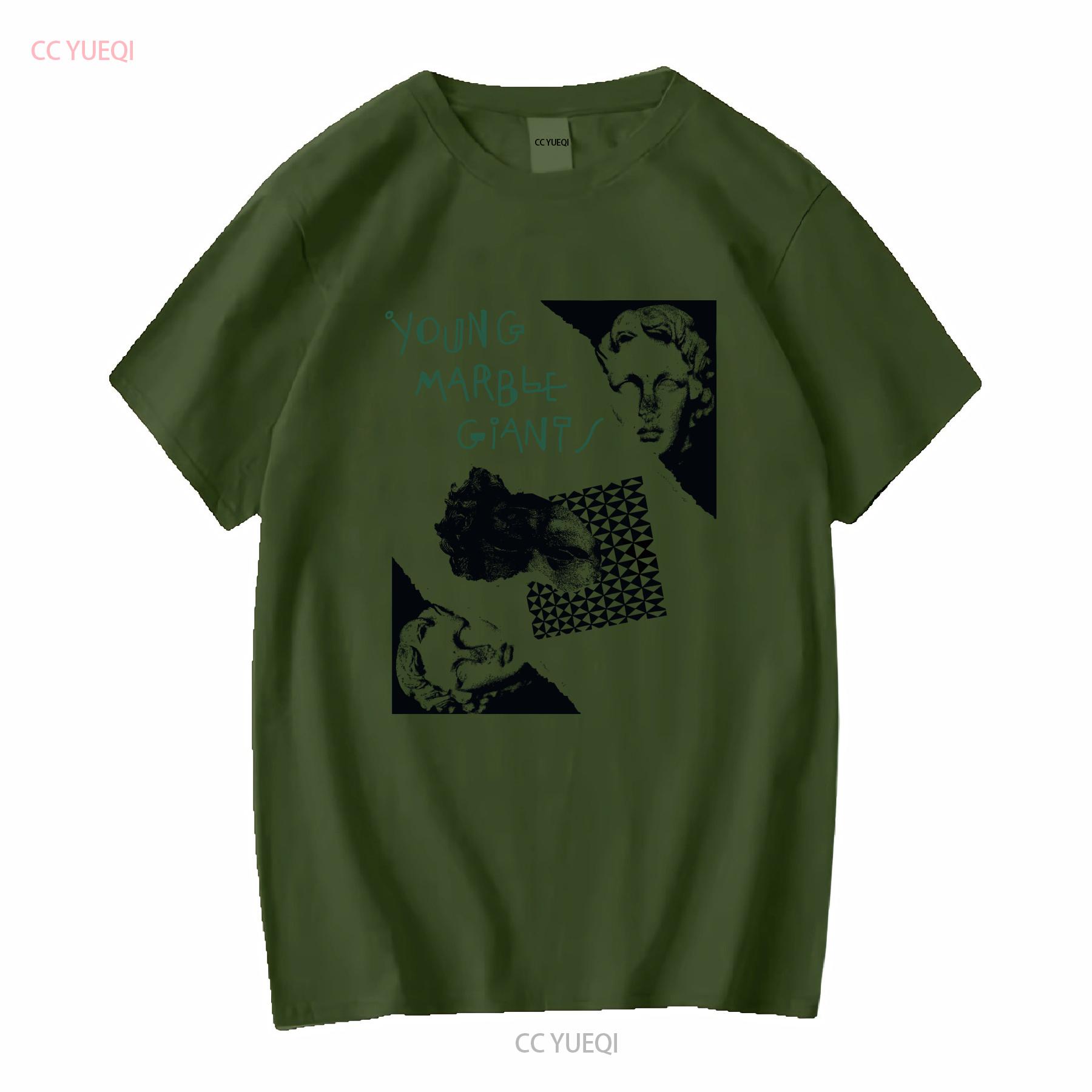 

Young Marble Giants t shirt natural color cotton TE5586 vintage Washed Unisex Top For Everyday Wear designer clothes streetwear 4XL