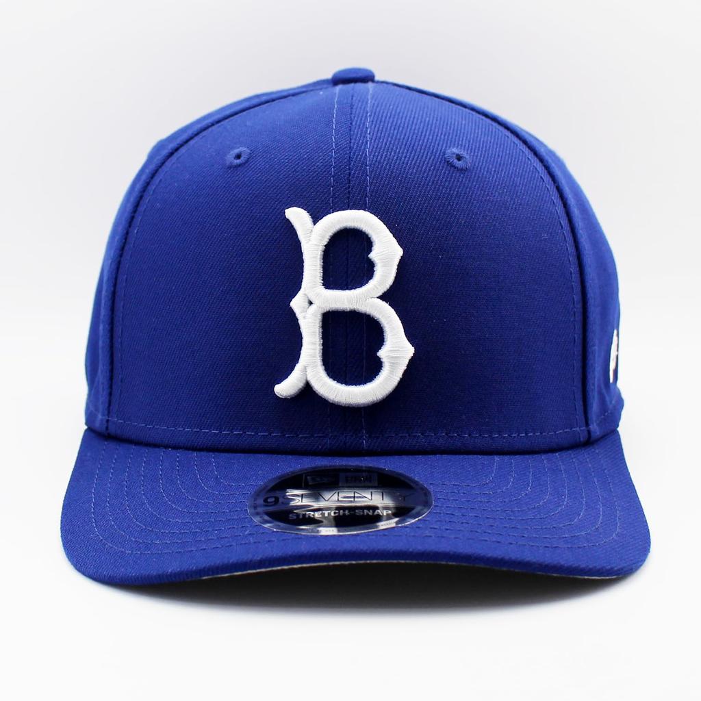 New Era 9SEVENTY Stretch Snapback Brooklyn Brooklyn Dodgers Cap, Dodgers, MLB, OTC, Blue, [Used]