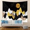 Abstract Mountain Geometric Print Tapestry Ins Sun Forest Landscape Wall Hanging Tapestry Home Bedroom Living Room Decoration