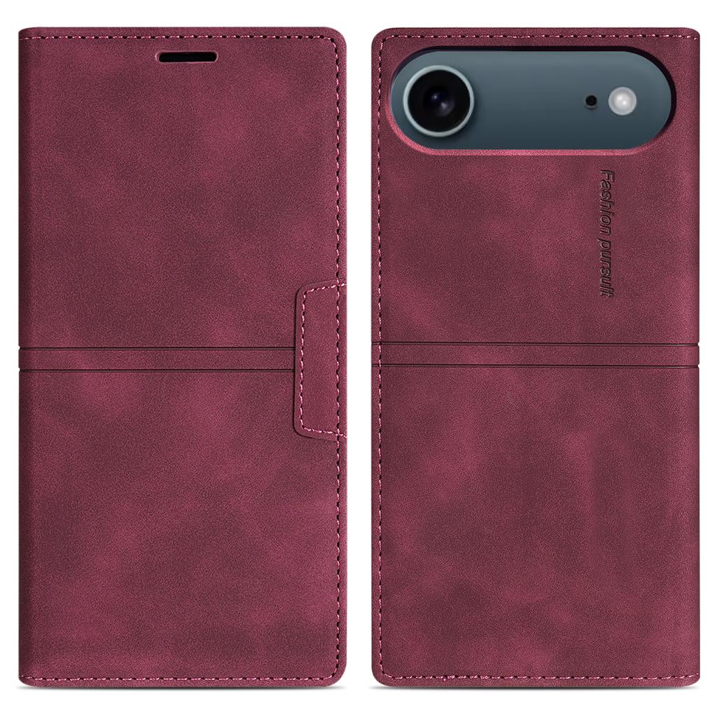 For iPhone 17 Air Wallet Case Magnetic Closing Leather Phone Cover