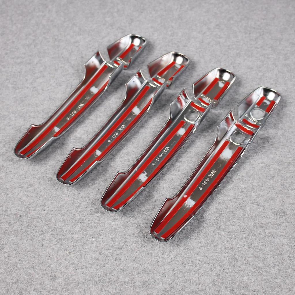 RUIQ Chrome Plated Outer Door Handle Covers for the New Suzuki Swift Series ZC/ZD (Full Coverage)