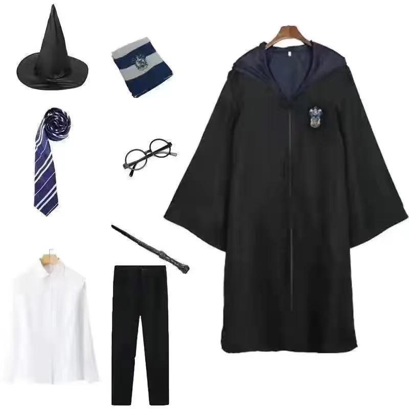 Harry Potter Cosplay Kostüm Magier Robe Kleidung Zubehör Erwachsene Kinder Schuluniform Halloween Umhang