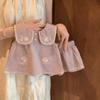 Girls Sleeveless Embroidered Top and Shorts Set for Kindergarten Summer Outfit