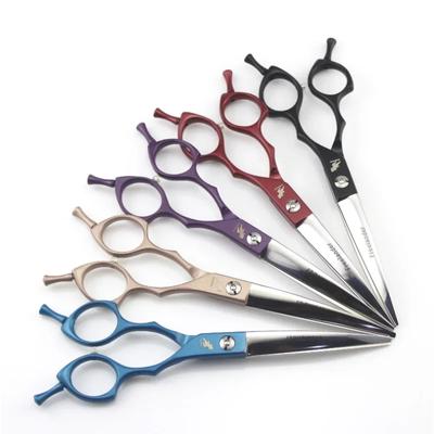 Tijeras profesionales para el cuidado de mascotas, de 6,5 pulgadas, de colores, japonesas, 440C, para cortar el pelo de mascotas, tijeras curvas para el hogar