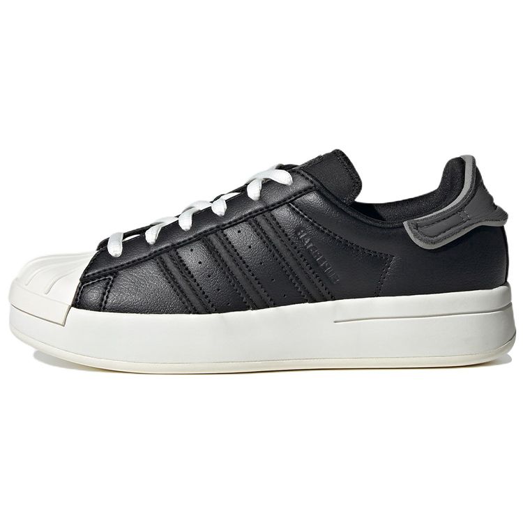 Adidas Originals Superstar Leather Comfortable Trendy Low-Top Sneakers Unisex Sneakers Black IG4803
