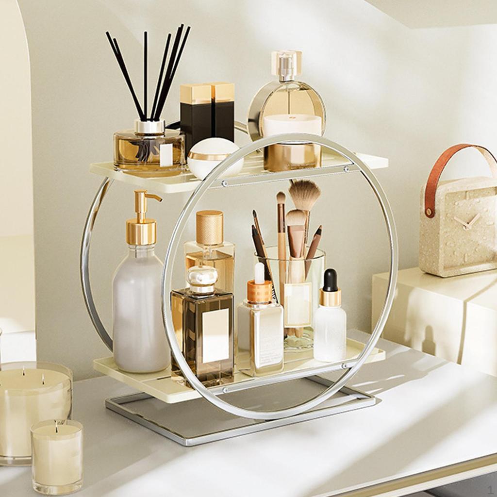 Organizer na blat łazienkowy Półka na kosmetyki do pielęgnacji skóry Solidny wielofunkcyjny regał do przechowywania Makijaż