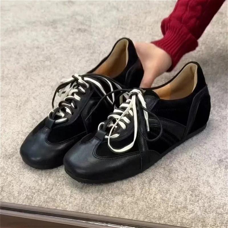Fashion Flats Sports Shoes Summer New Casual Loafers Woman 2025 Brand Lace Up Running Hiking Shoes Sandals Zapatos Mujer