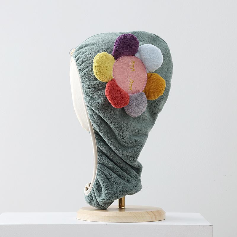 

Женская шапочка для сухих волос, утолщенное впитывающее коралловое бархатное полотенце, быстросохнущий тюрбан 27*70cm