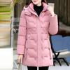 Women's Hooded Coat Ladies Winter Cotton Coat Thickened Warm Jacket