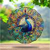 Metal Rotating Aeolian Bells Ornament Weather Resistant Iron Hanging Decoration For Patios Yard Garden Balconies Display