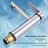 Gunmetal Grey Extended Spout Basin Mixer Faucet
