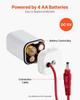 Touchless Bathroom Sink Faucet, Automatic Motion Sensor Restroom Toilet Faucet, Hands-Free Adjustable Cold Hot Single Handle Water Mixer Battery