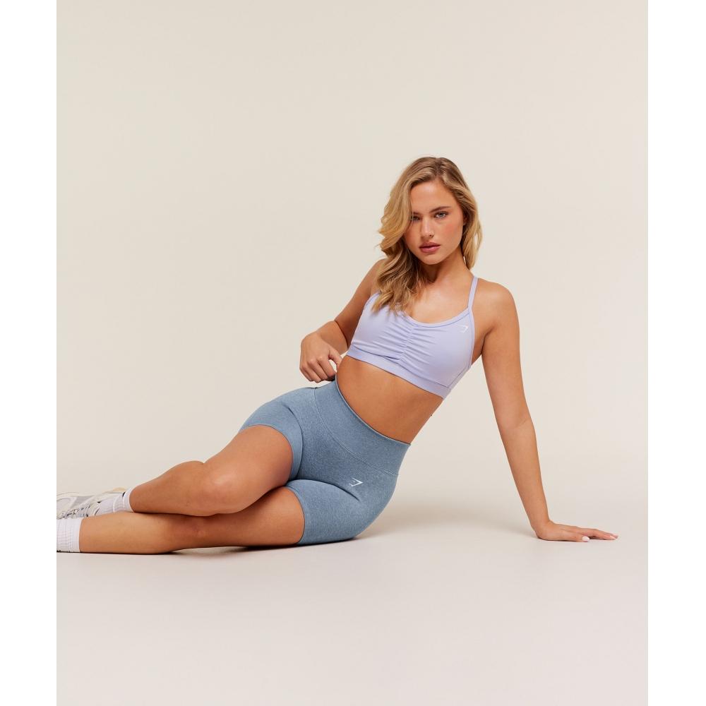 Gymshark Ruched Sports Bra Warm Lilac B2a7a Pbzt