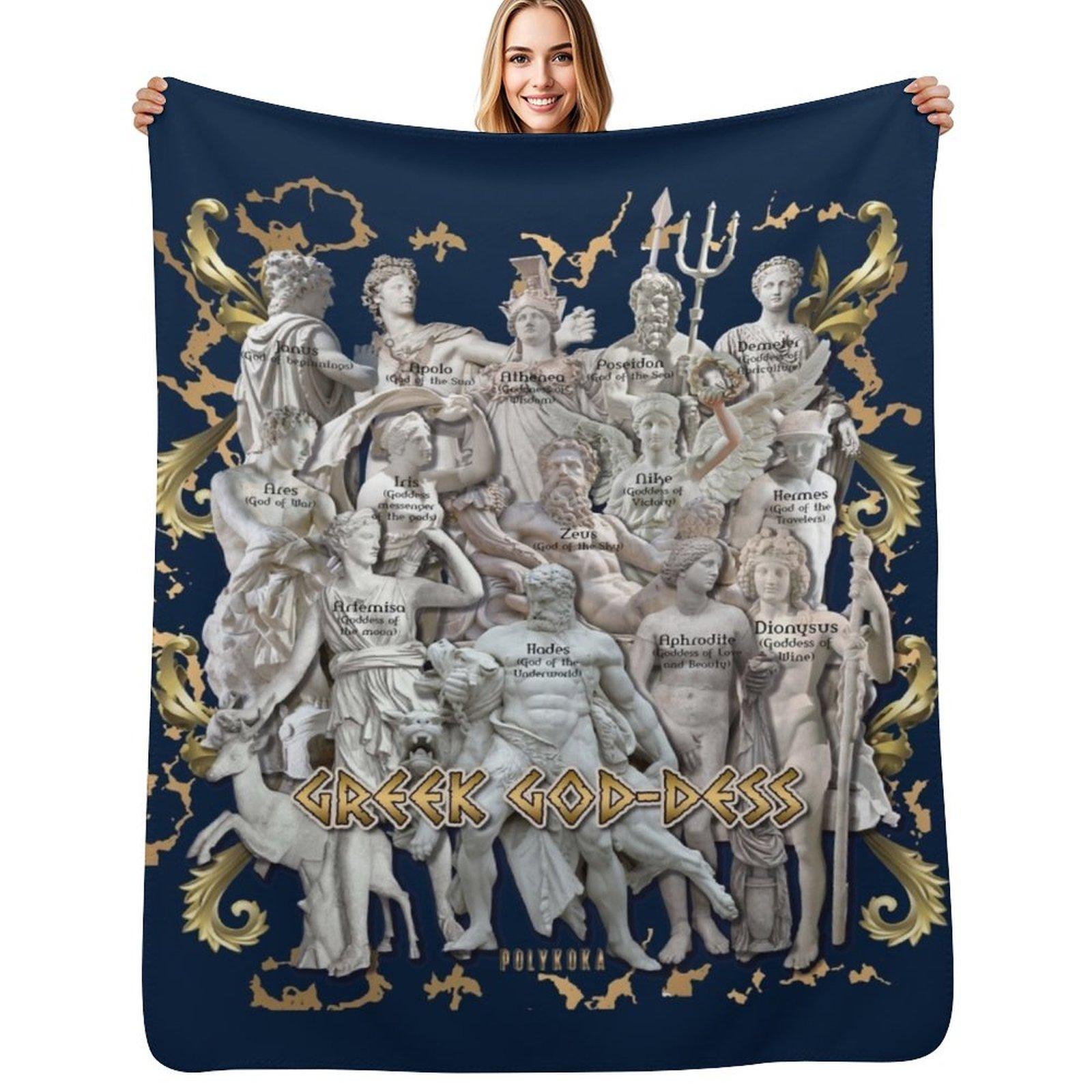 Greek Gods Greek Gods Throw Blanket Warm Comfortable Blanket for Office Napping 102x76cm(40x30in)