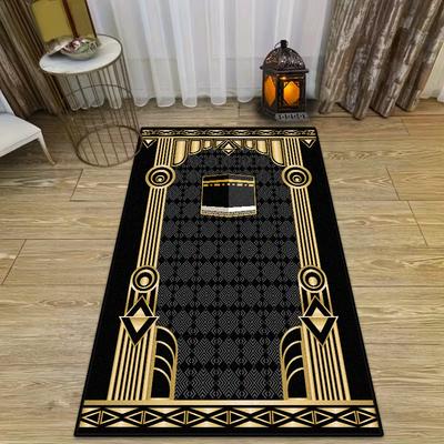 Islamic Ramadan Luxury Prayer Mat for Prayer Room Muslim Festival Soft Indoor Mats Children's Easy Clean Non-slip Rug Gift