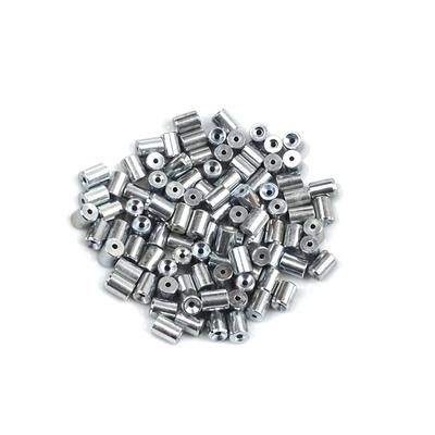 ECR013 100 Pieces Car Window Regulator Winder Repair Steel Cable Wire Rope End Fitting Pin Stop Sleeve Crimp Rivet 6x8/1.7 Mm