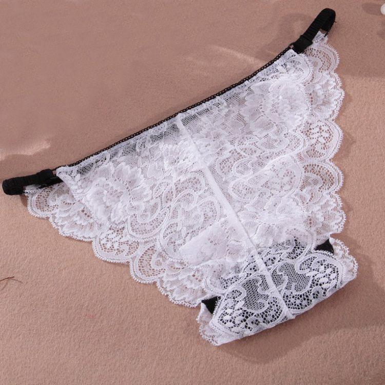 Sexy underwear ultra-thin transparent temptation lace underwear comfortable and breathable hip lift low waist large size underwear underpants