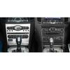 2 Stück Radio-Konsolen-Panel Kohlefaser-Aufkleber-Abdeckungs-Kit AC-Knopfrahmen für Infiniti G37 2008-2013 G35 2007-08 G25 2011 2012 Q60 2014 2015 (Stil B.)