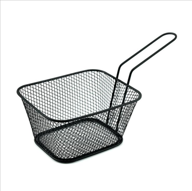 large size Fryers Basket Net Mesh Fries Chip Kitchen Tool Stainless Steel Fryer Home French Fries Baskets Strainer