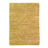 Living Room Rug In Braided Yellow Leather 120x170