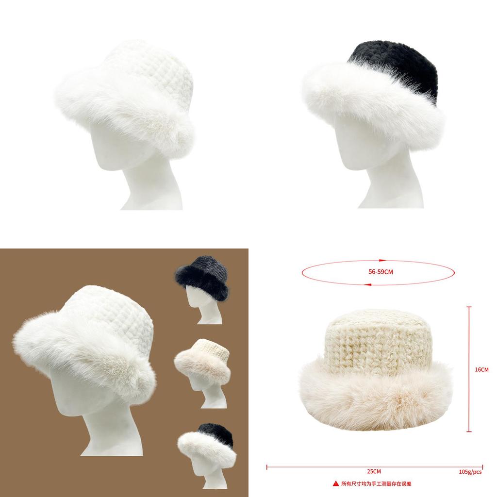 Stylish Winter Plush Fisherman Hat For Women Warm Ear Covering Sweet Cap For Cold Weather Wear