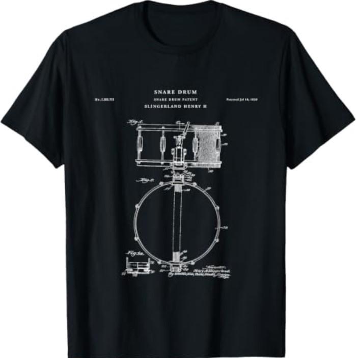 Snare Drum Patent - Drum T-Shirt