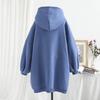 Sweatshirt for Women Oversize Hooded Fleece Thickened Loose Solid color Casual Pullover Long Sleeve Winter Sweatshirt Top