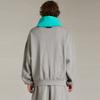 Fear of God Essentials Nylon Fleece Hoodie Dark Heather Oatmeal/Mint Leaf Men Tops Grey 202SP244312F