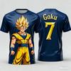 Men Dragon Ball T-Shirt Frieza Buu Graphic Print Summer Short Sleeve
