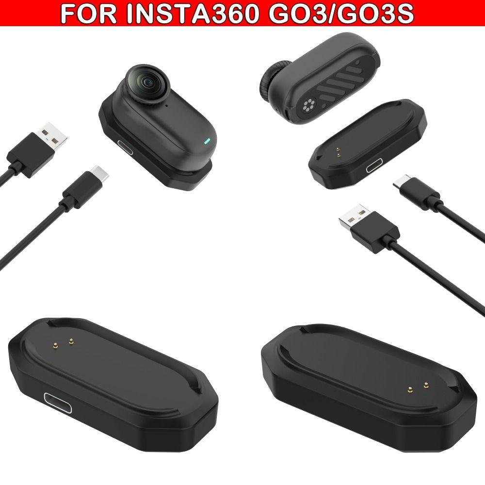 Magnetische Ladebasis Tragbares Langlebiges Ladekabel Typ-C Leichte Ladehalterung für Insta360 GO3/GO3S