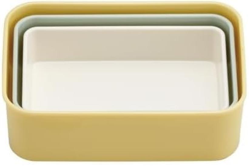 Skater Winnie the Pooh Cafe Antibacterial Nesting Fluffy Seal Containers 230ml Rectangular Bento Box Combination Set and Lunch Drawstring Bag (3-Piece