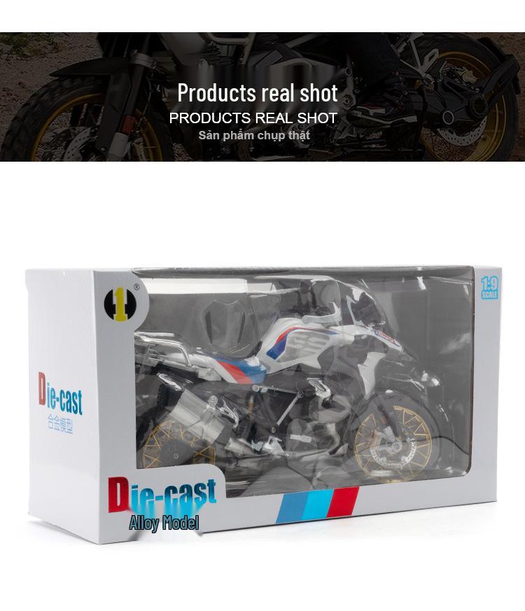Boxed Water Bird R1250 GS Alloy Motorcycle Model Collection: Simulation 1-9.