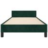 Bed Frame without Mattress Dark Green 80 x 200 cm Velvet