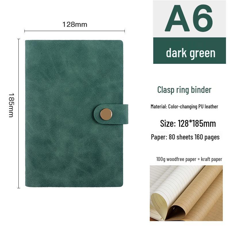 Retro A5/A6/A7 Loose-Leaf Business Journal & Office Diary